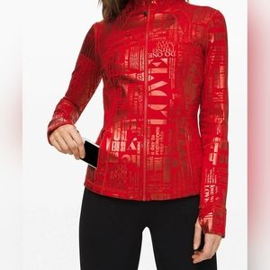 Lululemon Rare Manifesto Foil Define Jacket Red